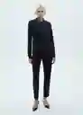 Pantalón Boreal Marino Talla 44 Mujer Mango