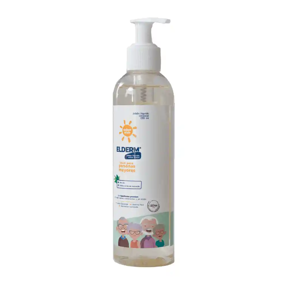 Jabon Liquido Elderm Aloe Vera + Extracto Manzanilla