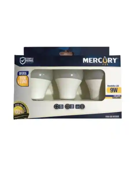 Mercury Set de Bombillos Led 9W