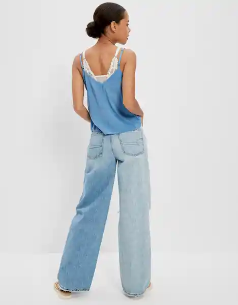 Blusa Mujer Azul Talla MEDIUM 400381907323 American Eagle