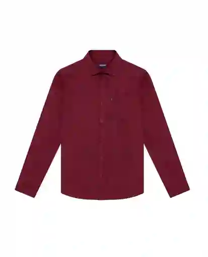 Camisa Carbón Pocket Rojo Uva Ultraoscuro Talla L Chevignon