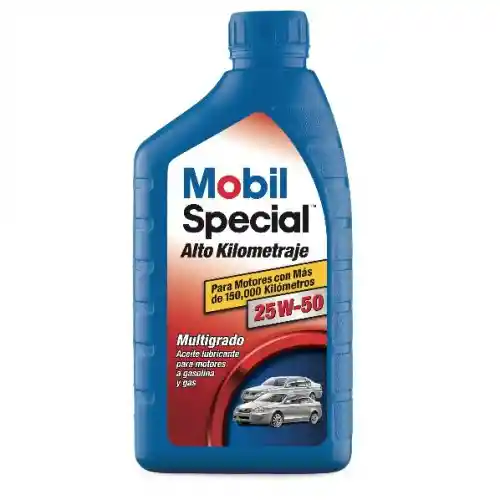 Mobil Aceite De Motor Special Alto Km 25w50 1/4