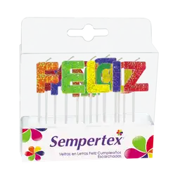 Sempertex Velita Letras Feliz Cumplea–Os Escarchada X 1 103488