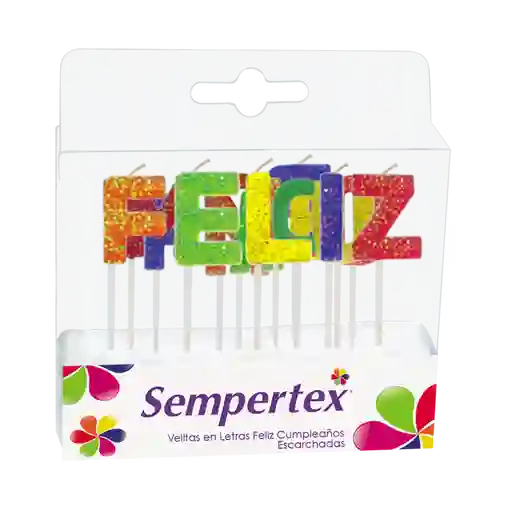 Sempertex Velita Letras Feliz Cumplea–Os Escarchada X 1 103488