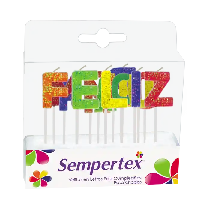Sempertex Velita Letras Feliz Cumplea–Os Escarchada X 1 103488