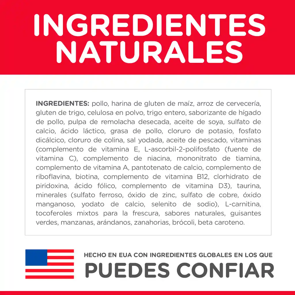 Hill's Science Diet Hairball Control Light Alimento Bajo en Calorías Gato Adulto Control Bolas de Pelo