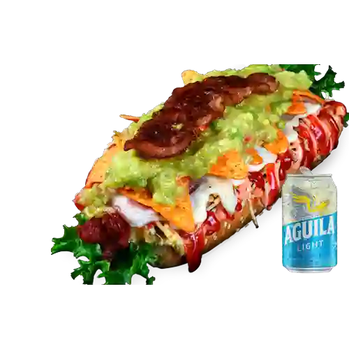 Combo Choriperro Mexicano + Aguila Light Lta 330ml