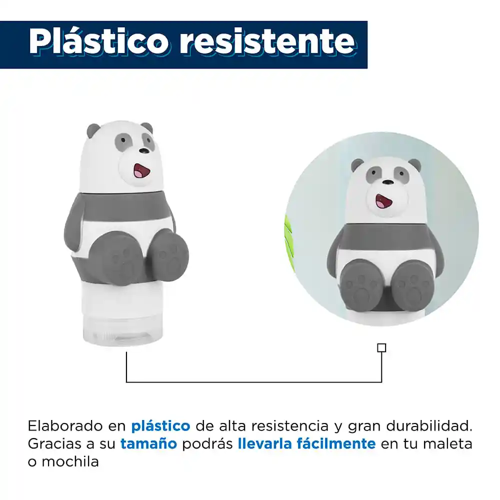 Botellas de Viaje Panda we Bare Bears Collection 5.0 Miniso