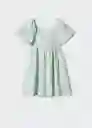 Vestido Ruiloba Verde Pastel Talla 12 Niñas Mango