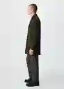 Abrigo Hake-I Dark Caza Talla L Hombre Mango