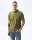 Camiseta Hombre Verde Talla M 801G002_VER180527 Americanino