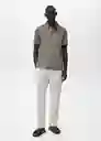 Camiseta Polo Ezequi Dark Caza Talla S Hombre Mango
