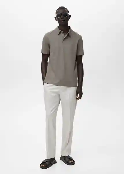 Camiseta Polo Ezequi Dark Caza Talla S Hombre Mango