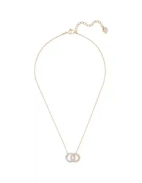 Swarovski Stone Collar Double Silk/Cry/Ros