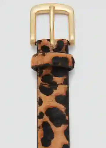 Cinturón Leo2 Marron Talla S Mujer Mango