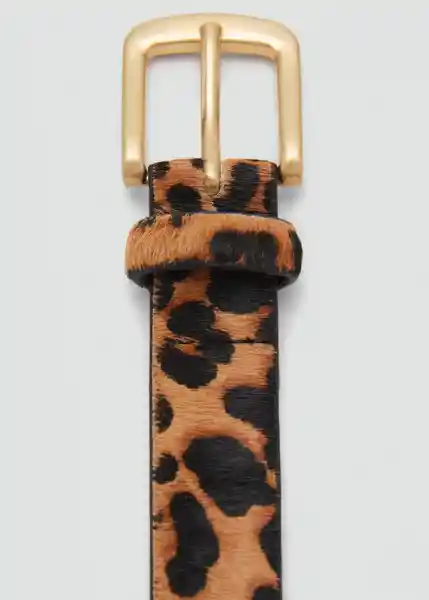 Cinturón Leo2 Marron Talla S Mujer Mango