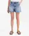 Short Medio Femenino Azul Francés Medio Talla 8 Chevignon