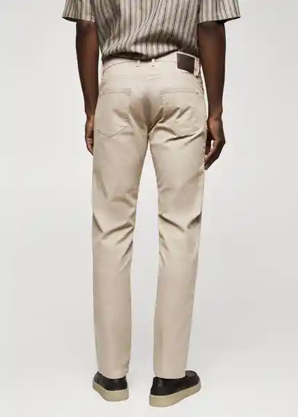 Pantalón Pisa Beige Talla 48 Hombre Mango