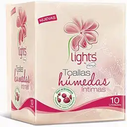 Lights By Tena Toallas Húmedas Intimas 