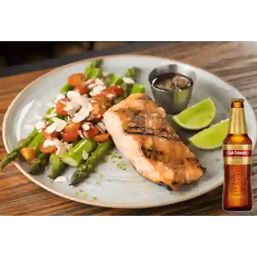 Combo Salmón Primitivo + Club Colombia Dorada 350 ml