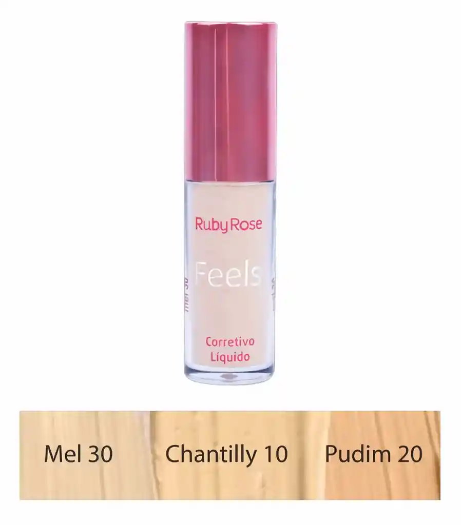 RUBY ROSE Corrector Liquido Feels Light #20 Pudim