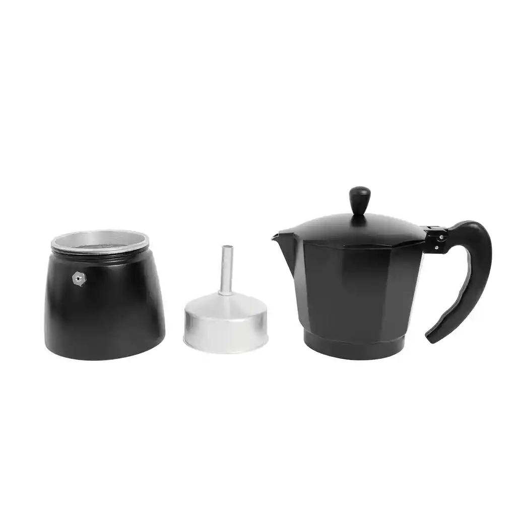 Ambiente Gourmet Cafetera Moka 9 Tazas Negra