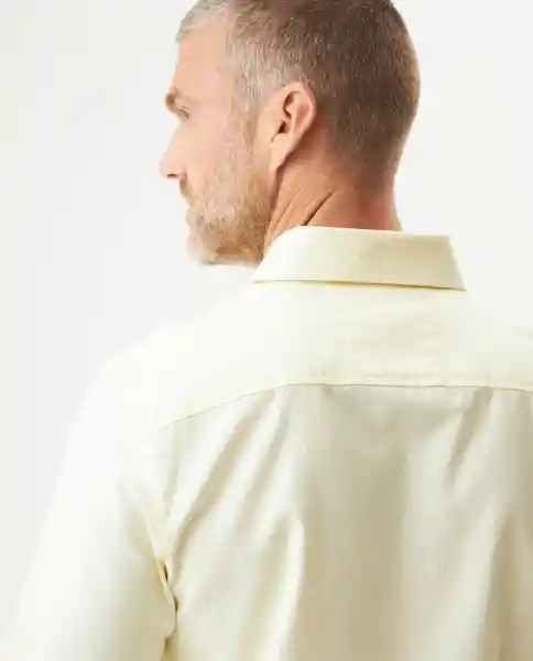 Camisa Oxford Duck Amarillo Merengue Claro Talla L Chevignon