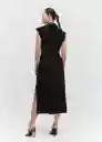 Vestido Parama Negro Talla S Mujer Mango