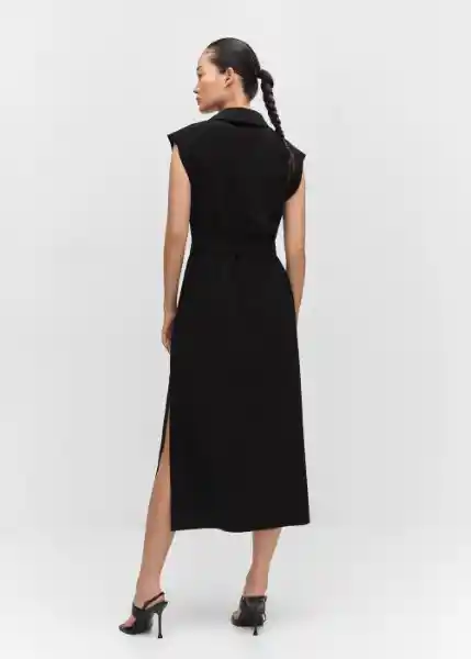 Vestido Parama Negro Talla S Mujer Mango