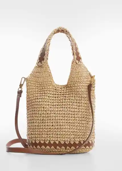 Bolso M Lina Beige Talla 99 Mujer Mango