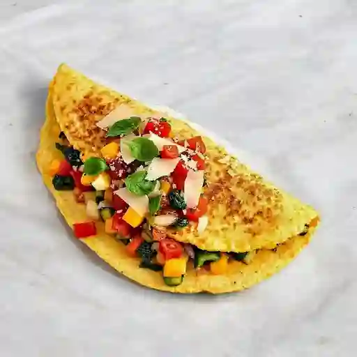 Arepa y Omelette