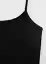 Top Bacara Negro Talla S Mujer Mango