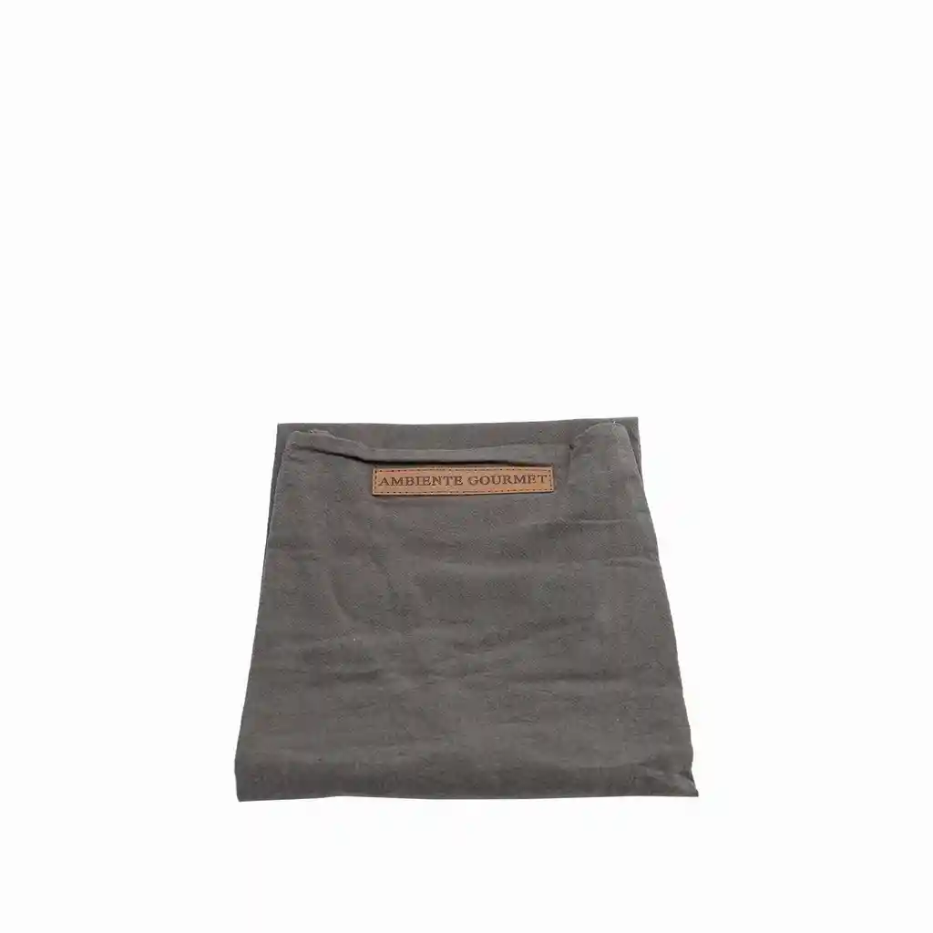 Delantal Ajustable Gris En Algodon
