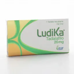 Ludika Ecar Ltda Tadalafilo 20 Mg 1 Tableta