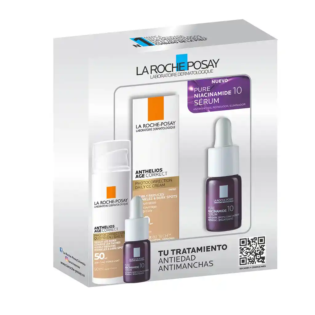 Anthelios Corrector Anti Edad Color con Protector Solar Spf 50