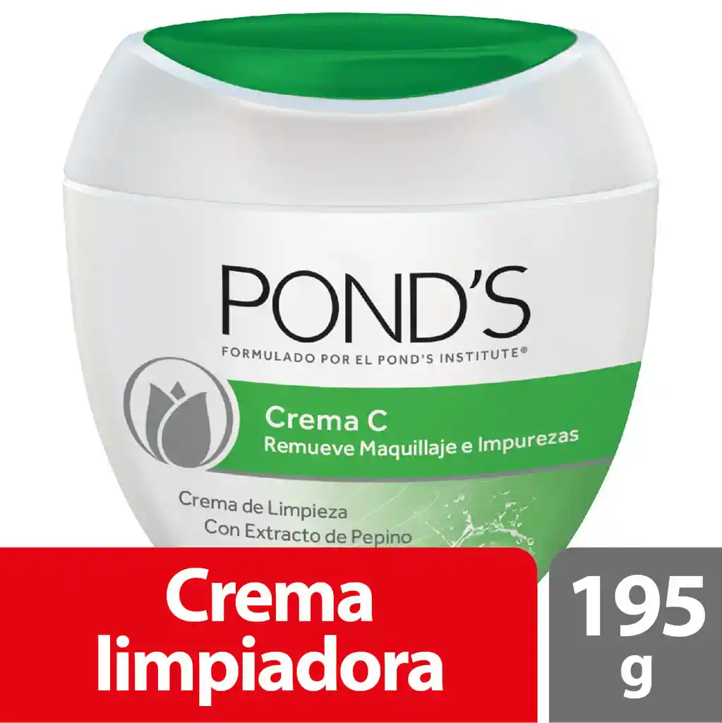 Ponds Crema C de Limpieza con Extracto de Pepino