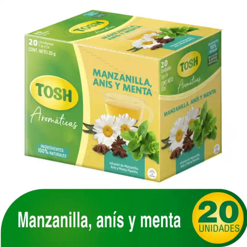 Tosh Aromática de Manzanilla, Anís y Menta