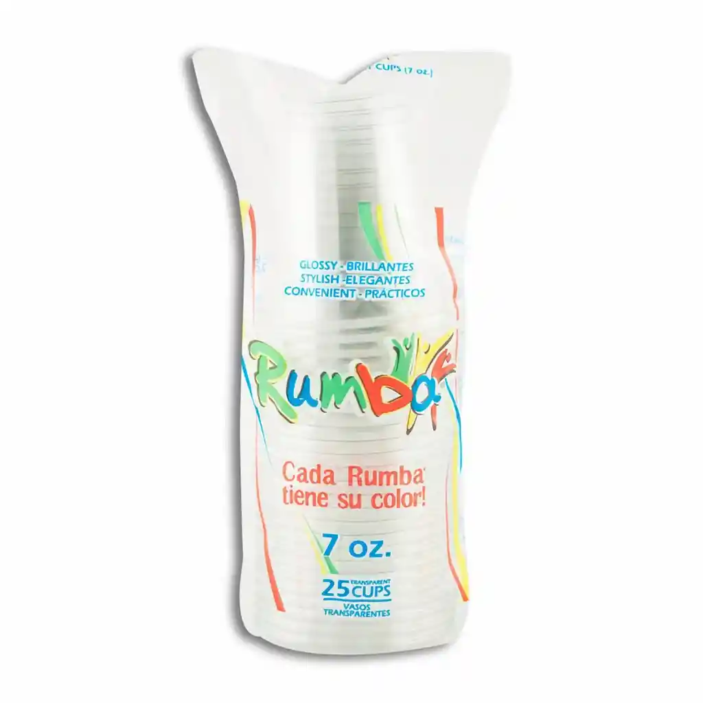 Rumba Vaso Transparente 7 Oz