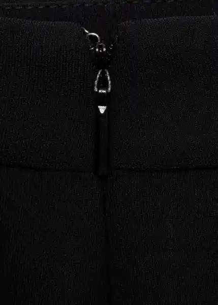 Pantalón Iguana Negro Talla 36 Mujer Mango
