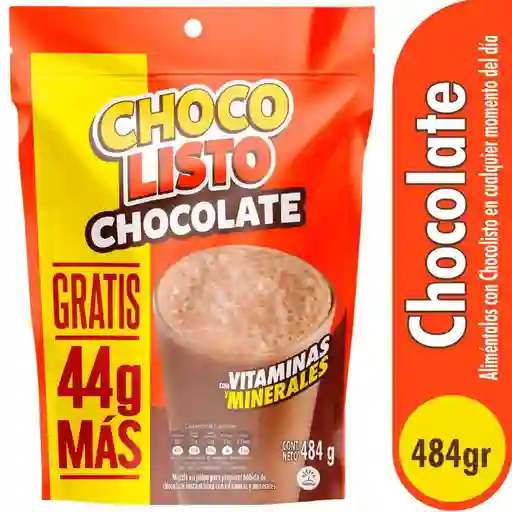 Chocolisto Mezcla en Polvo para Preparar Bebida Sabor Chocolate