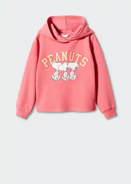 Buzo Sudadera Peanuts Coral Talla 14 Niñas Mango