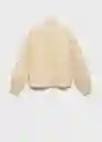 Chaqueta Hawaii Amarillo Pastel Talla M Mujer Mango