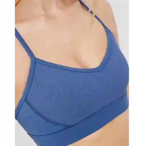 Top Deportivo Aerie Azul Talla MEDIUM American Eagle