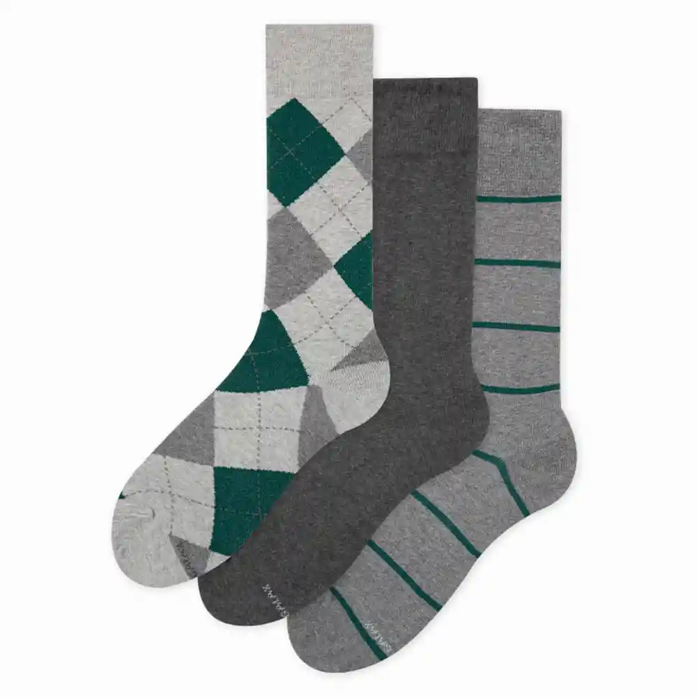 Medias Casuales Tradicional Masculino Foshan X3 Galax Talla 10-12