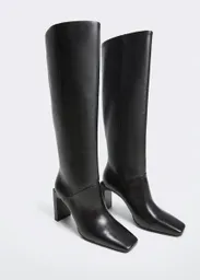 Bota Mary Negro Talla 39 Mujer Mango