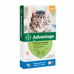 Advantage Antipulgas Para Gato Hasta 4 Kg (0.4 mL)