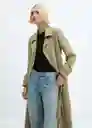 Gabardina Trench Taxi Khaki Talla S Mujer Mango