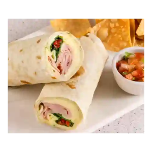 Wrap de Jamón y Mousse de Cilantro