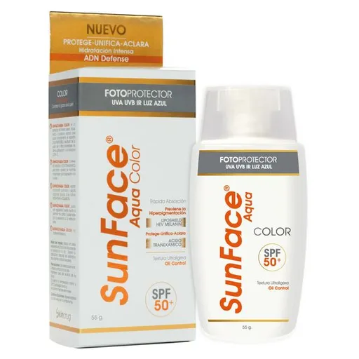 Sunface Fotoprotector Facial Aqua Color Spf 50 +