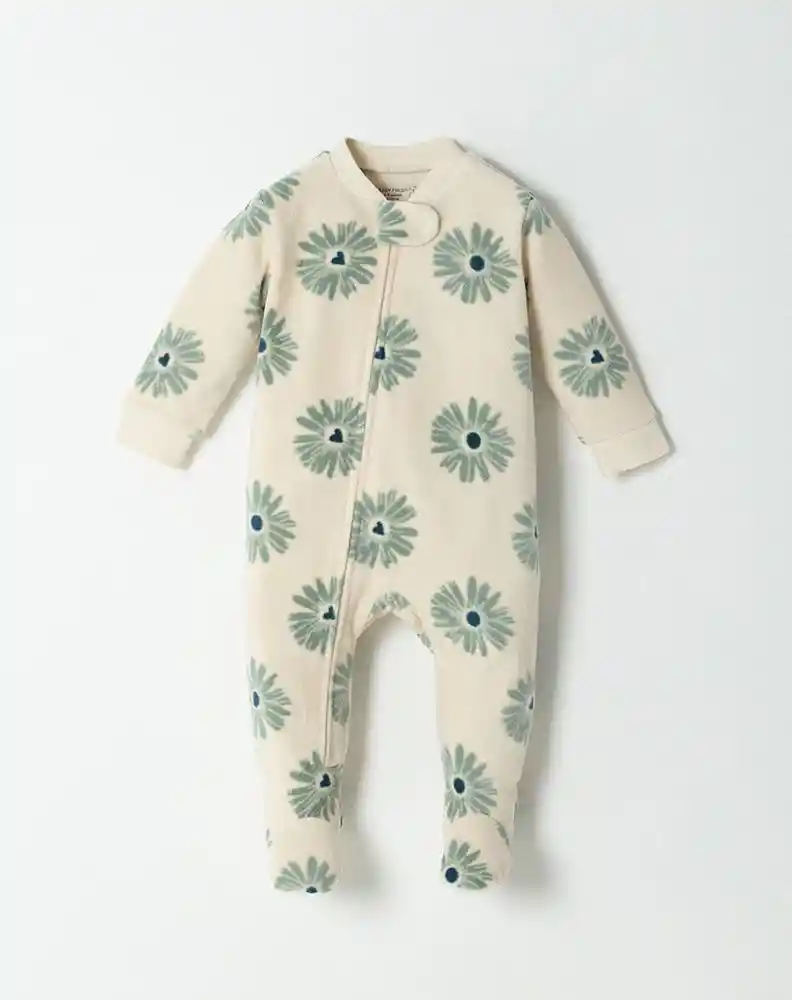 Pijama Manga Larga 6/9 Meses-beige/est